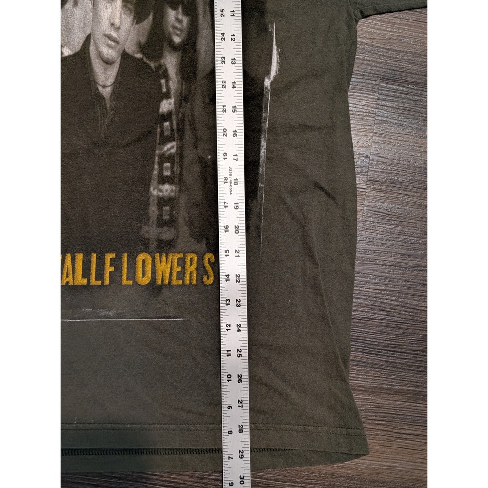 Vintage 90s The Wallflowers Bringing Down the Horse Band T-Shirt AAA Large Olive - Picture 3 of 5